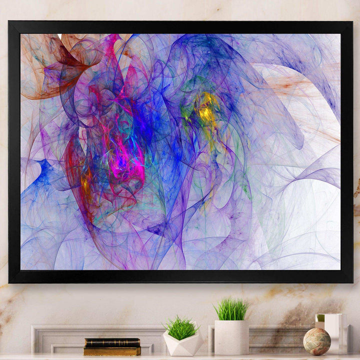 Blue Mystic Psychedelic Texture - Modern Canvas Wall Art