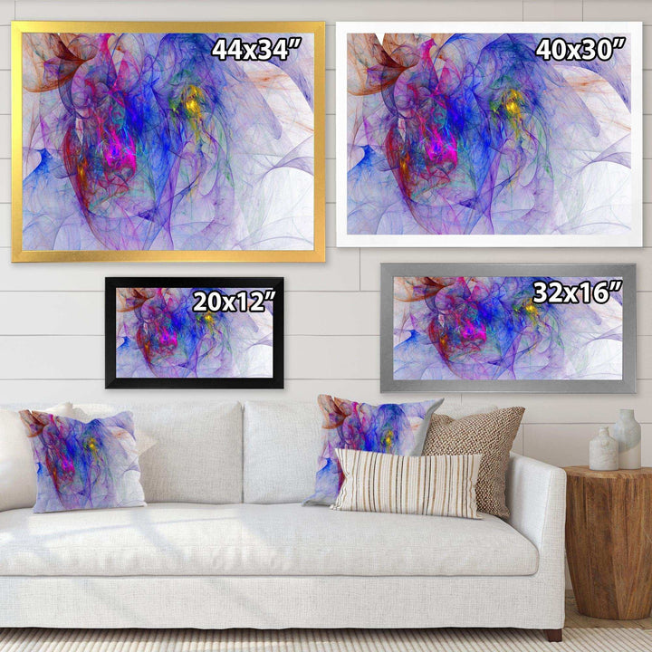 Blue Mystic Psychedelic Texture - Modern Canvas Wall Art
