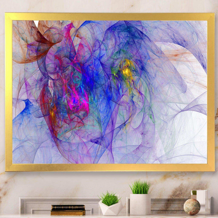Blue Mystic Psychedelic Texture - Modern Canvas Wall Art