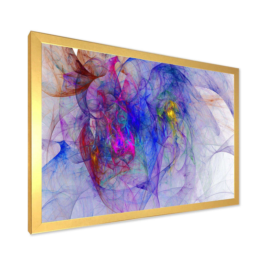 Blue Mystic Psychedelic Texture - Modern Canvas Wall Art