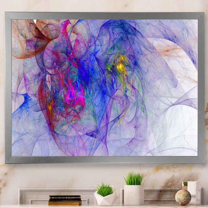 Blue Mystic Psychedelic Texture - Modern Canvas Wall Art
