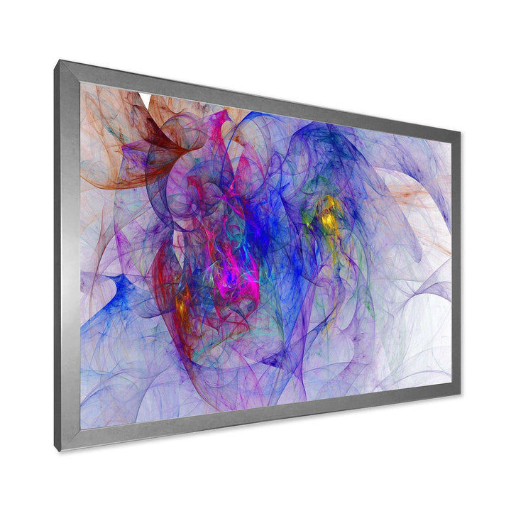 Blue Mystic Psychedelic Texture - Modern Canvas Wall Art