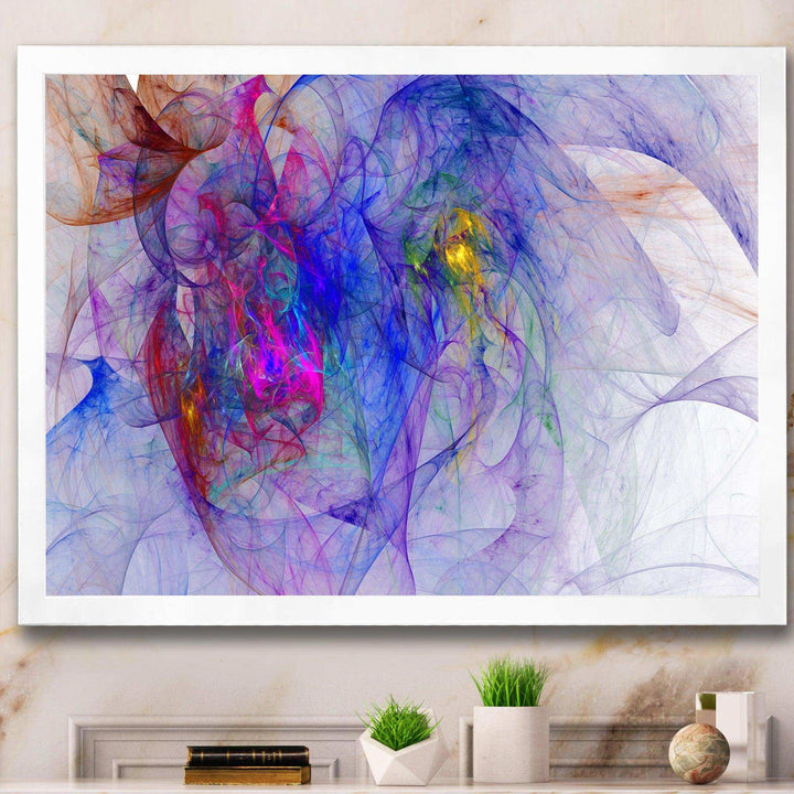 Blue Mystic Psychedelic Texture - Modern Canvas Wall Art