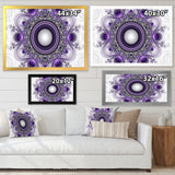 Purple Fractal Pattern with Circles