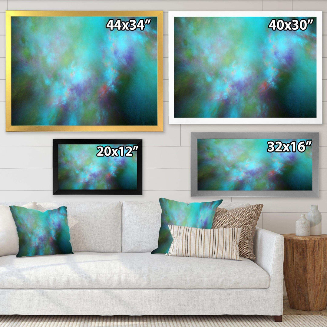 Perfect Blue Starry Sky - Modern Living Room Wall Decor