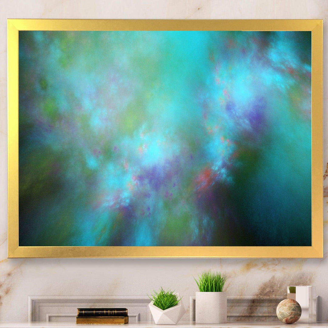 Perfect Blue Starry Sky - Modern Living Room Wall Decor