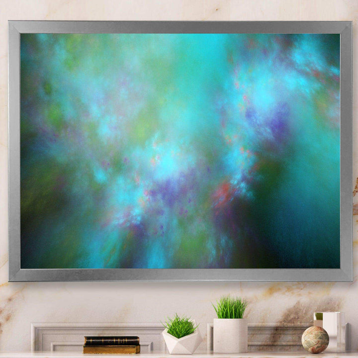 Perfect Blue Starry Sky - Modern Living Room Wall Decor