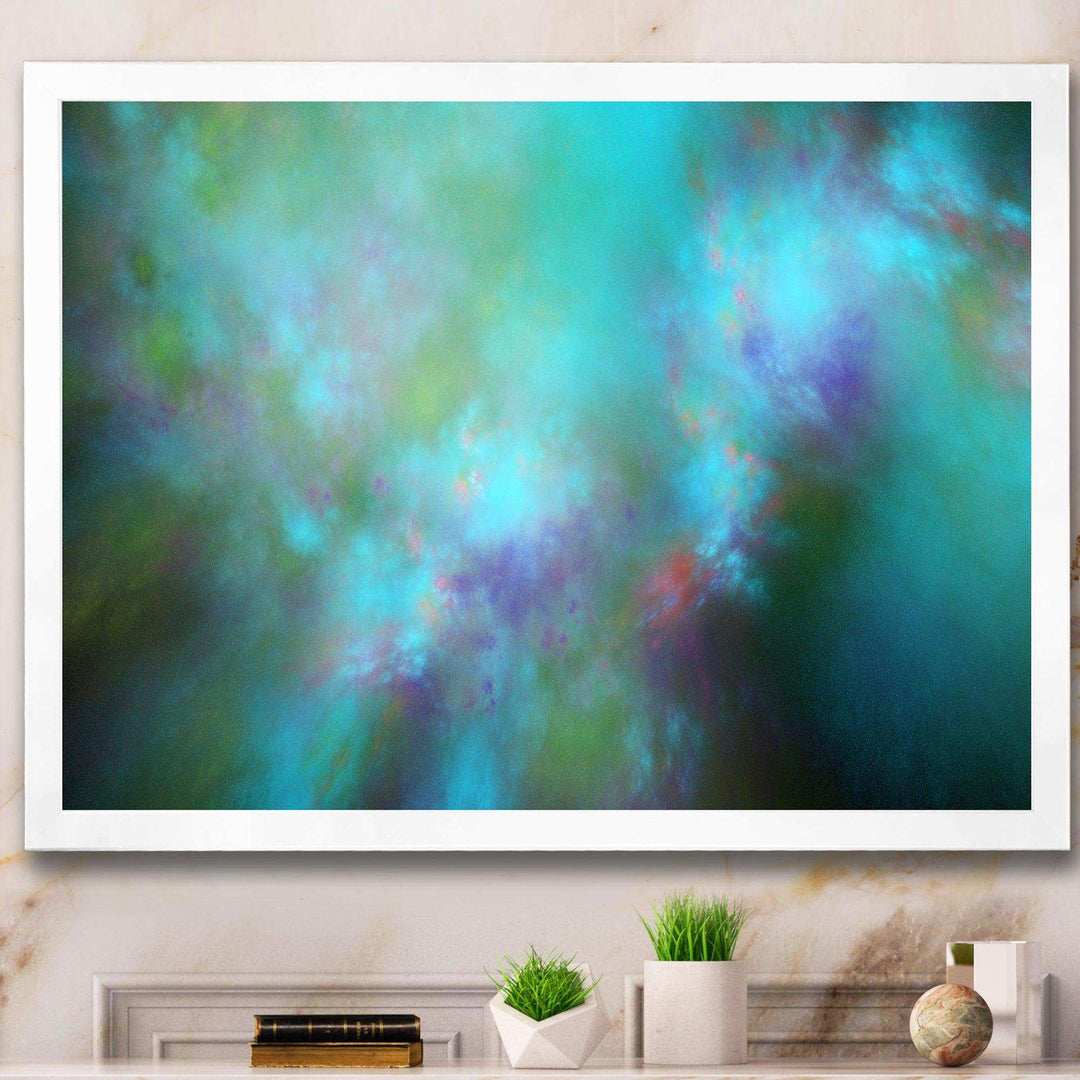 Perfect Blue Starry Sky - Modern Living Room Wall Decor