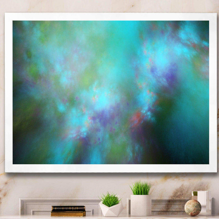 Perfect Blue Starry Sky - Modern Living Room Wall Decor