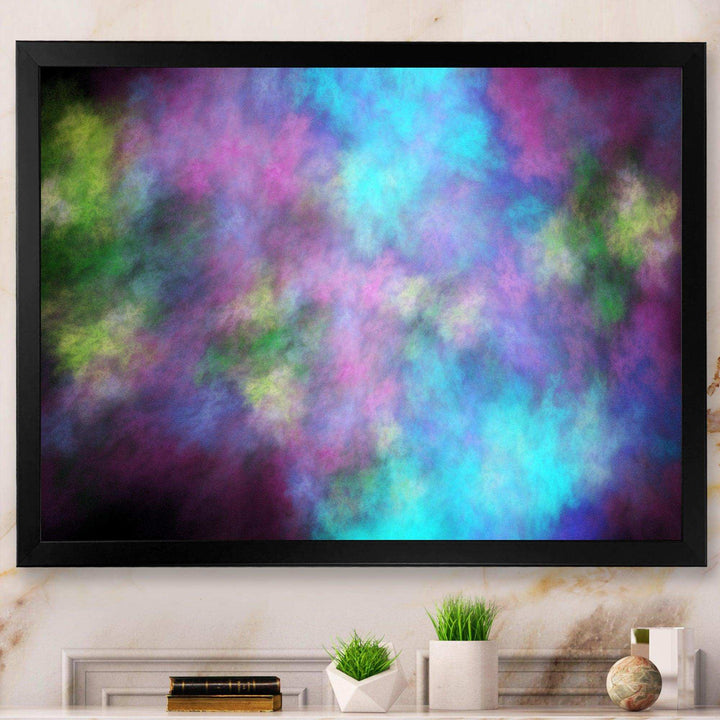 Perfect Blue Purple Starry Sky - Modern Living Room Wall Decor