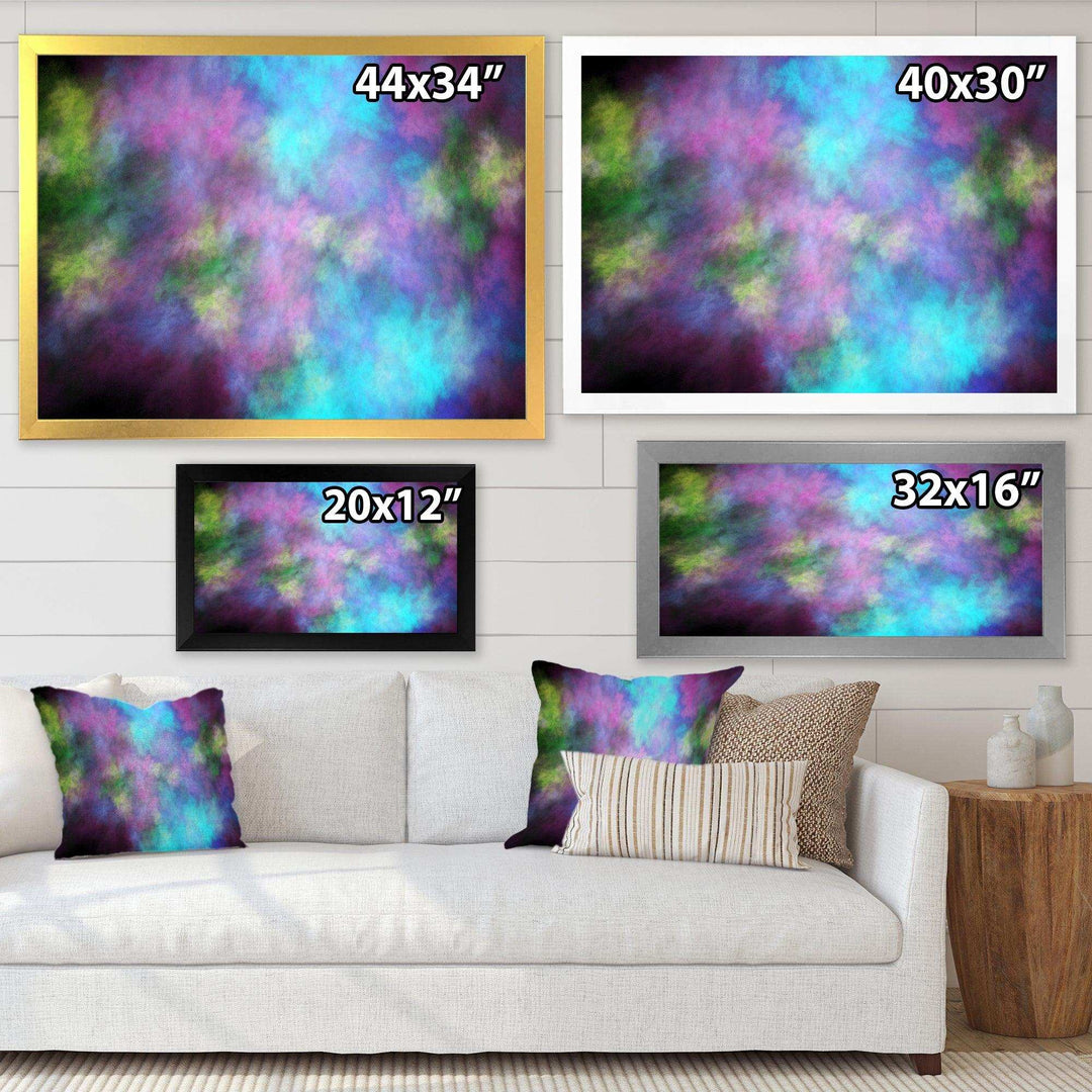 Perfect Blue Purple Starry Sky - Modern Living Room Wall Decor