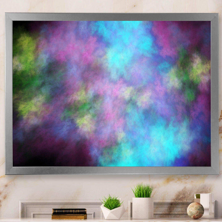 Perfect Blue Purple Starry Sky - Modern Living Room Wall Decor