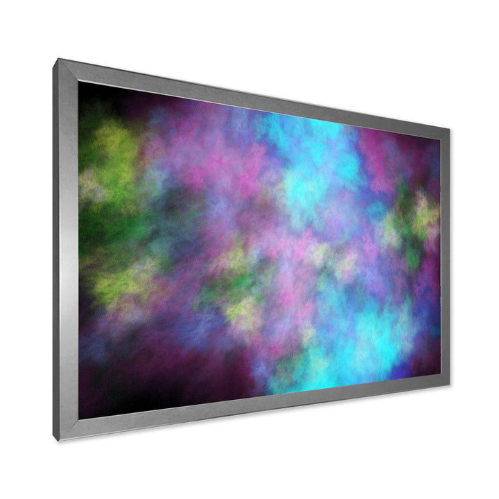Perfect Blue Purple Starry Sky - Modern Living Room Wall Decor