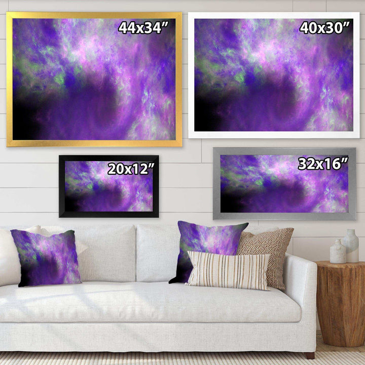 Perfect Light Purple Starry Sky - Modern Wall Art Prints
