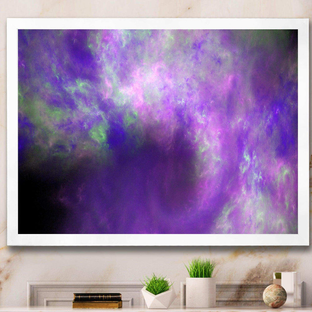Perfect Light Purple Starry Sky - Modern Wall Art Prints