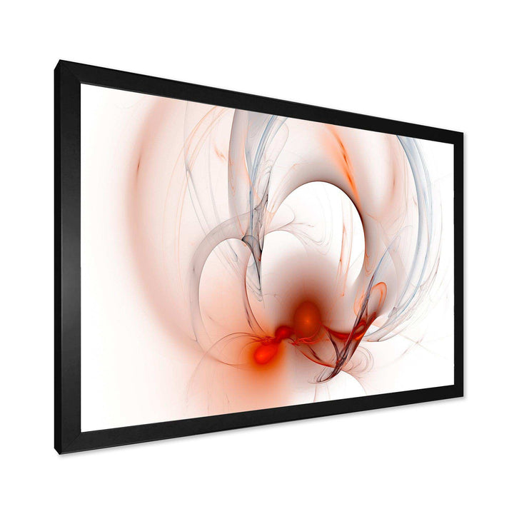 Red Fractal Galactic Nebula - Modern Canvas Wall Art