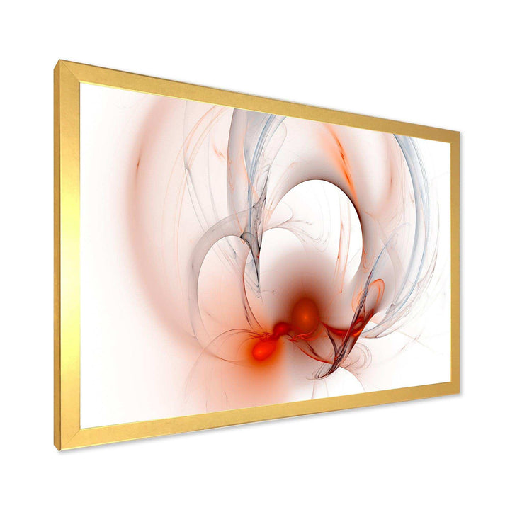 Red Fractal Galactic Nebula - Modern Canvas Wall Art