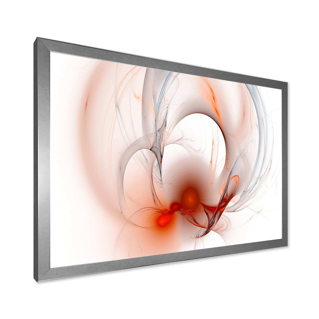 Red Fractal Galactic Nebula - Modern Canvas Wall Art