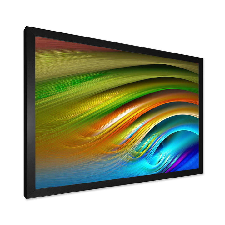 Colorful Fractal Water Ripples - Modern Bedroom Wall Art