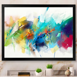 Brush Stroke Colorful Oil Painting