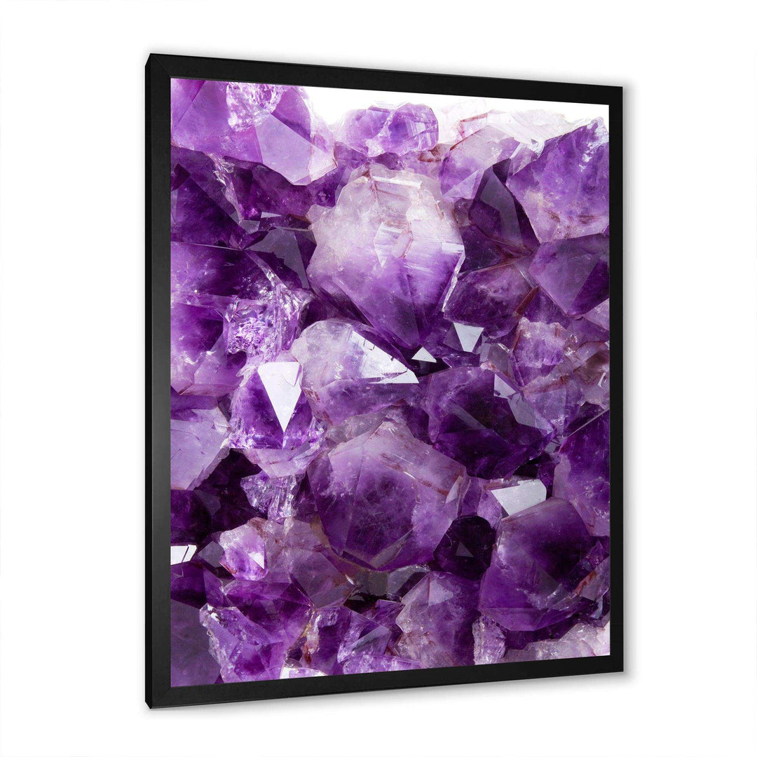 Purple Amethyst - Modern Canvas Wall Art
