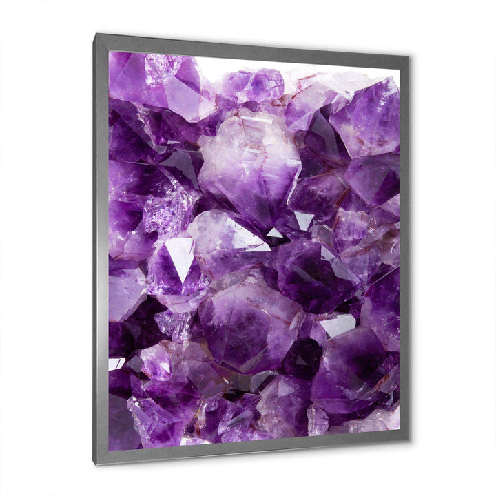 Purple Amethyst - Modern Canvas Wall Art
