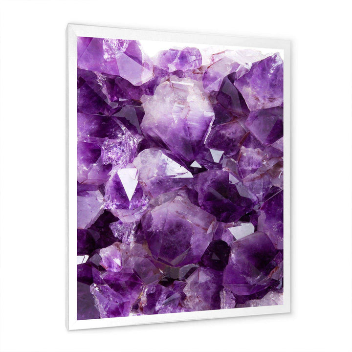 Purple Amethyst - Modern Canvas Wall Art