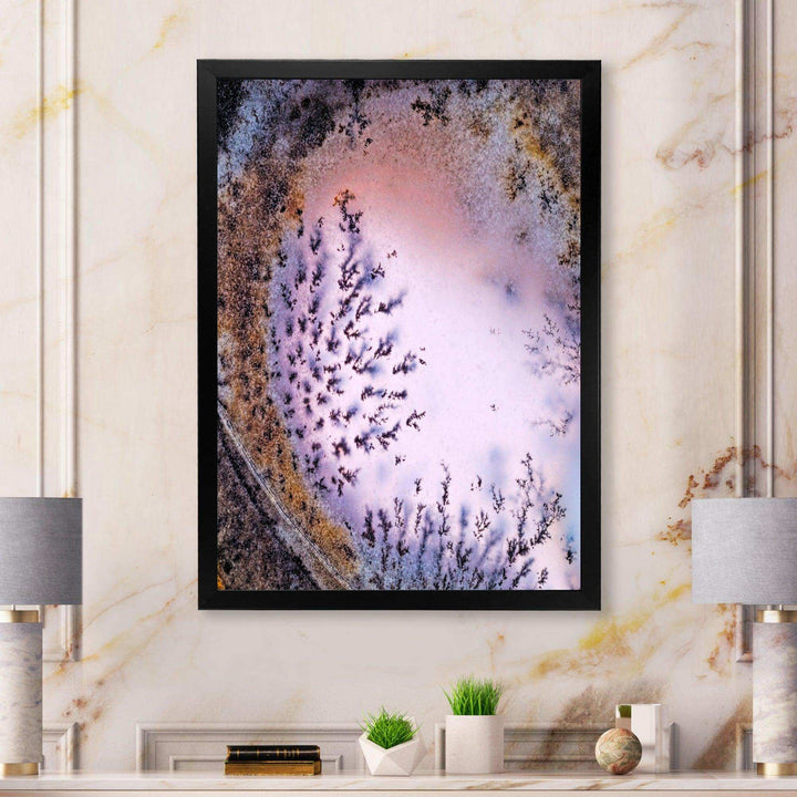 Crystal Dendrite macro - Modern Bedroom Wall Art
