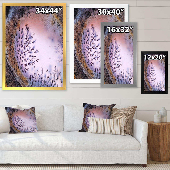 Crystal Dendrite macro - Modern Bedroom Wall Art