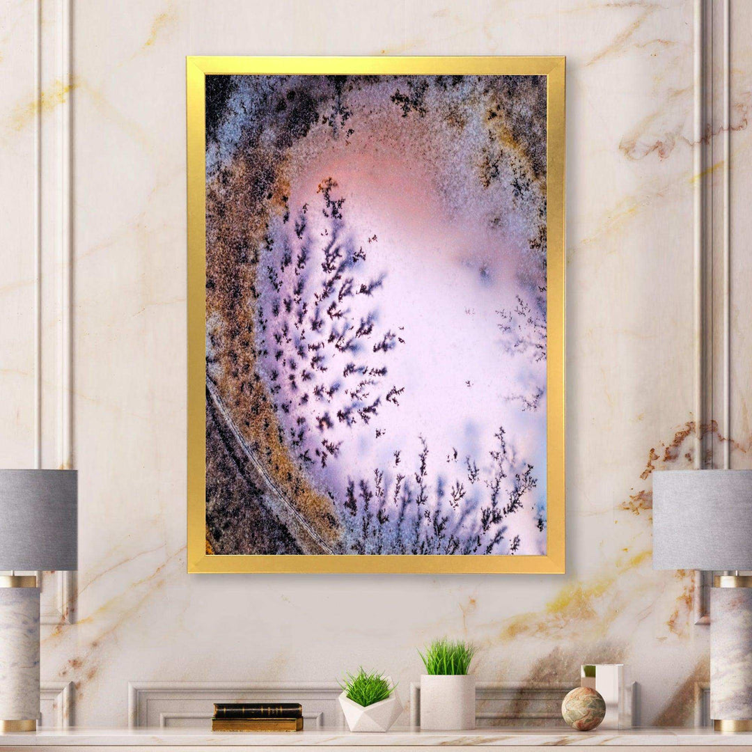 Crystal Dendrite macro - Modern Bedroom Wall Art