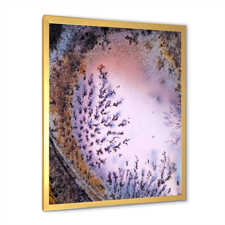 Crystal Dendrite macro - Modern Bedroom Wall Art