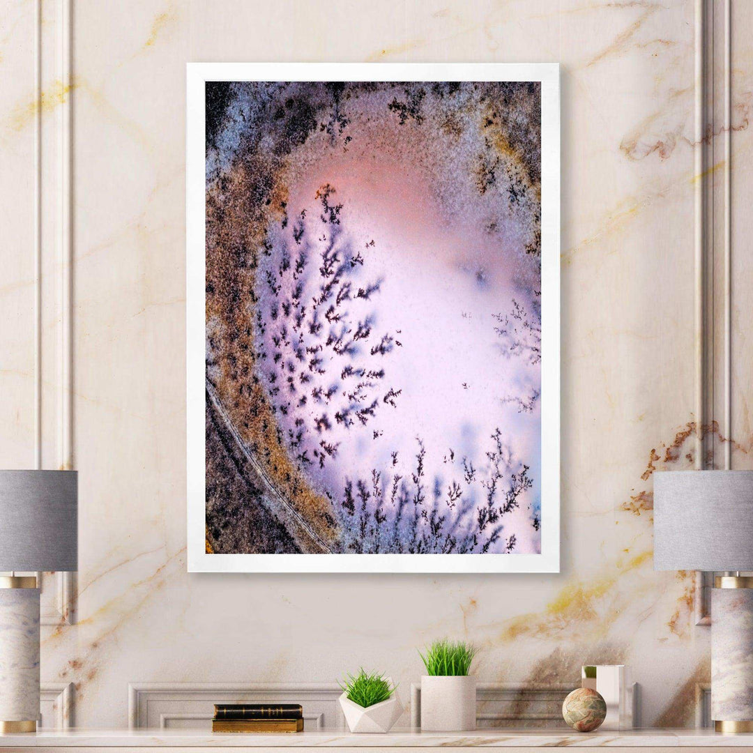 Crystal Dendrite macro - Modern Bedroom Wall Art