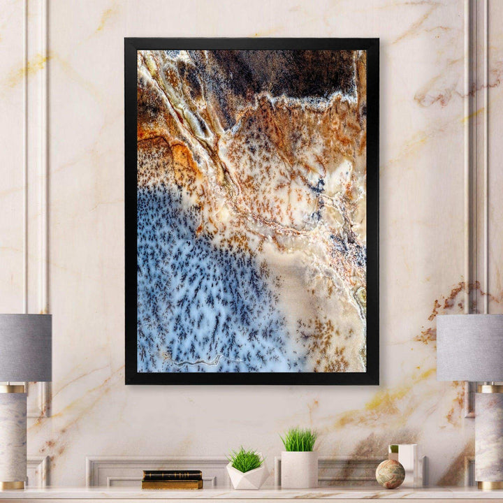 Moss Agate spotted - Modern Canvas Wall Art