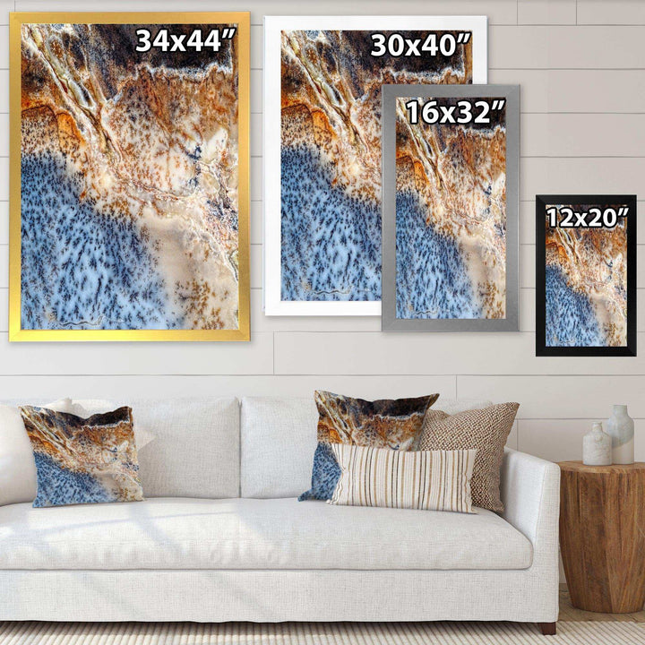 Moss Agate spotted - Modern Canvas Wall Art