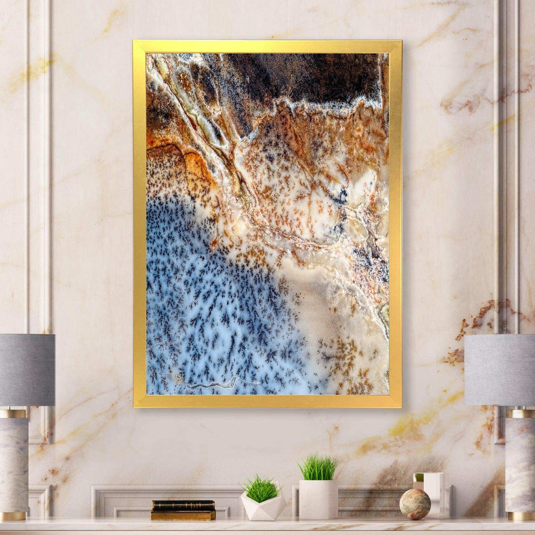 Moss Agate spotted - Modern Canvas Wall Art