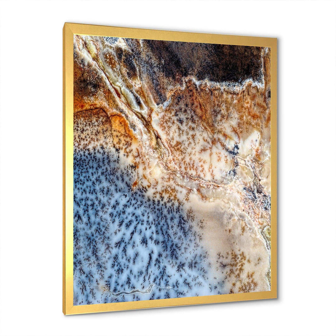Moss Agate spotted - Modern Canvas Wall Art