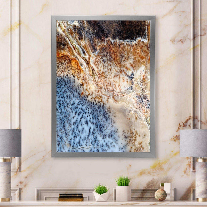 Moss Agate spotted - Modern Canvas Wall Art