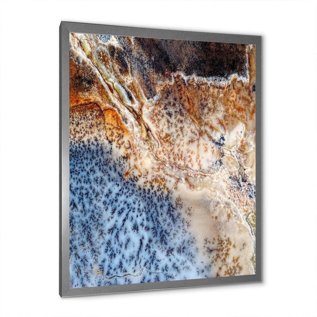 Moss Agate spotted - Modern Canvas Wall Art
