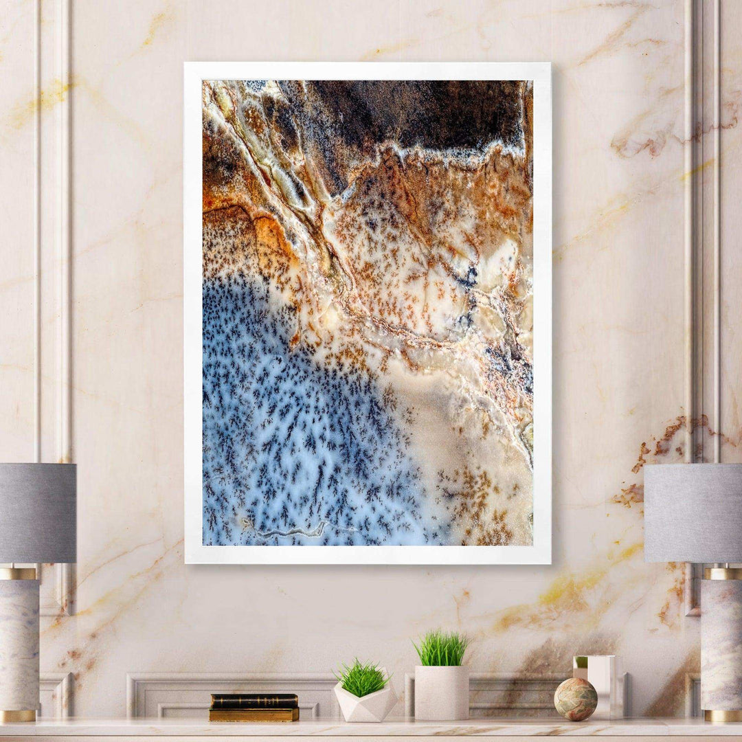 Moss Agate spotted - Modern Canvas Wall Art