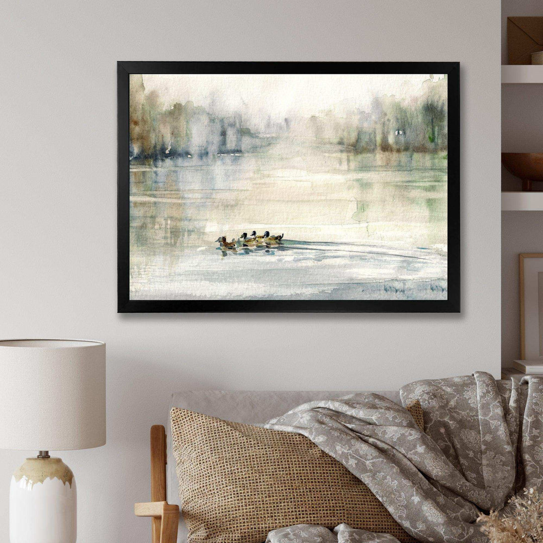 Ducks in Pond