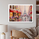 Lovers in Paris Eiffel Tower