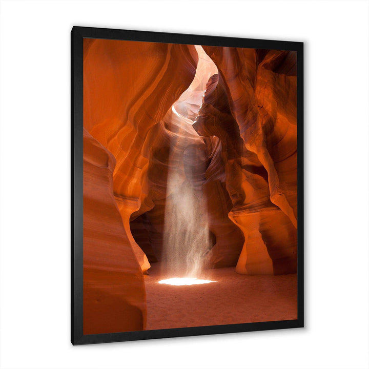 Light beam in Antelope Canyon in Arizona