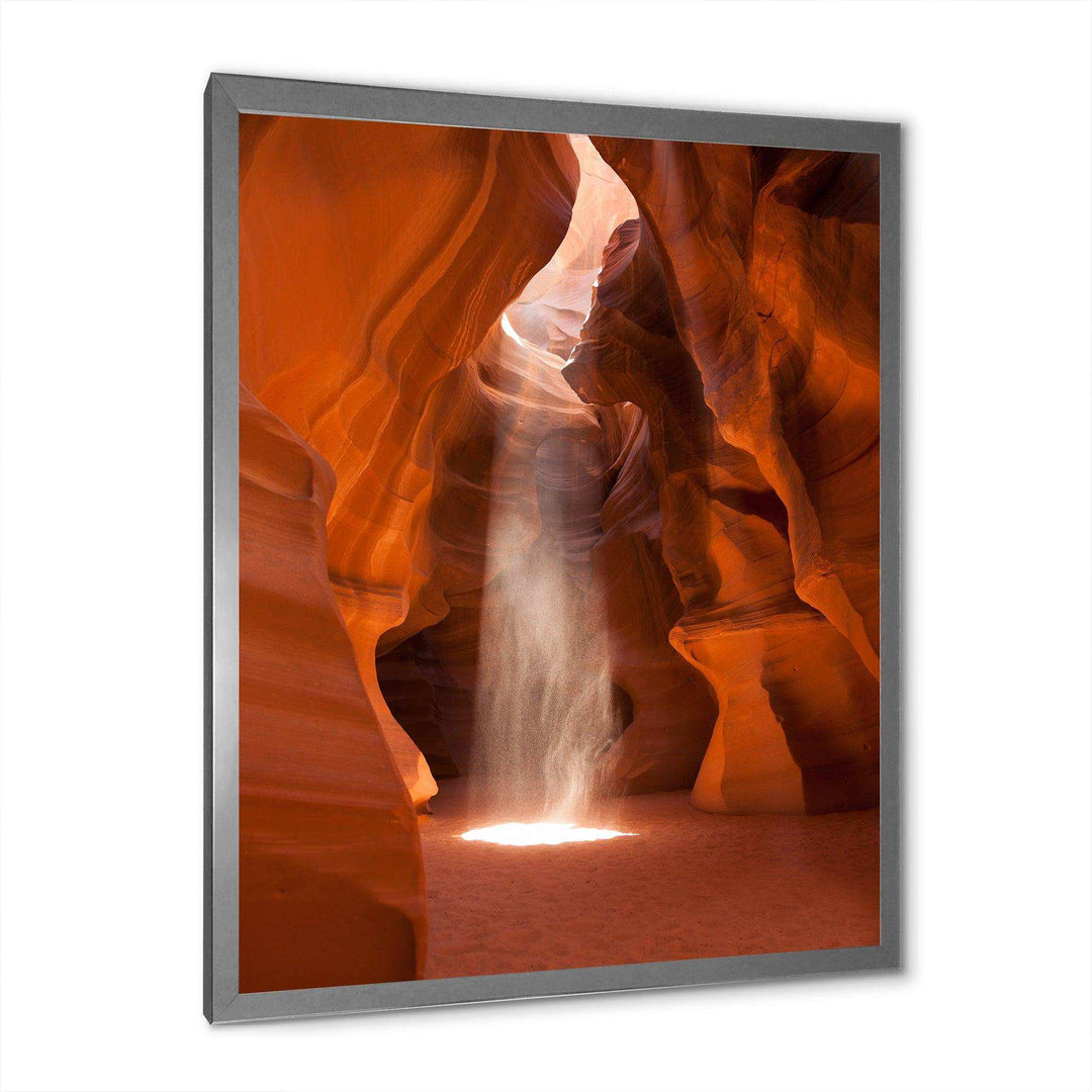 Light beam in Antelope Canyon in Arizona