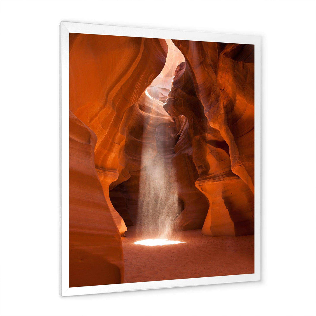 Light beam in Antelope Canyon in Arizona