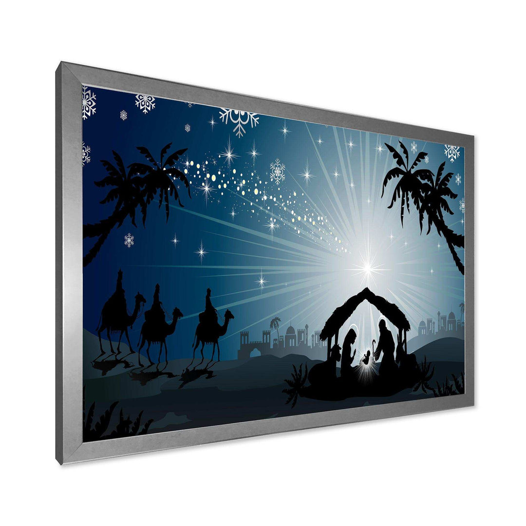 Christmas Nativity Scene with Three Wise Men