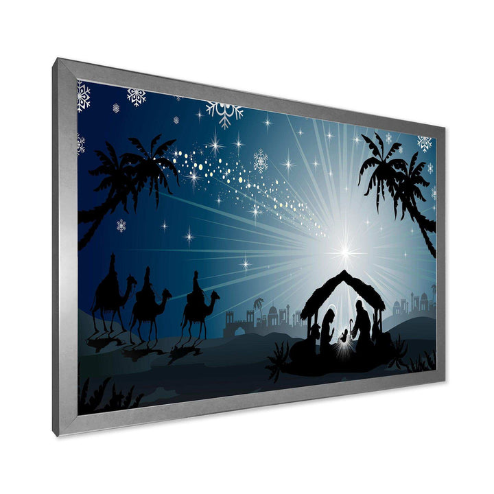 Christmas Nativity Scene with Three Wise Men