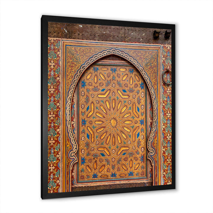 Ancient Door Painting Morroco - Traditional Wall Art Prints
