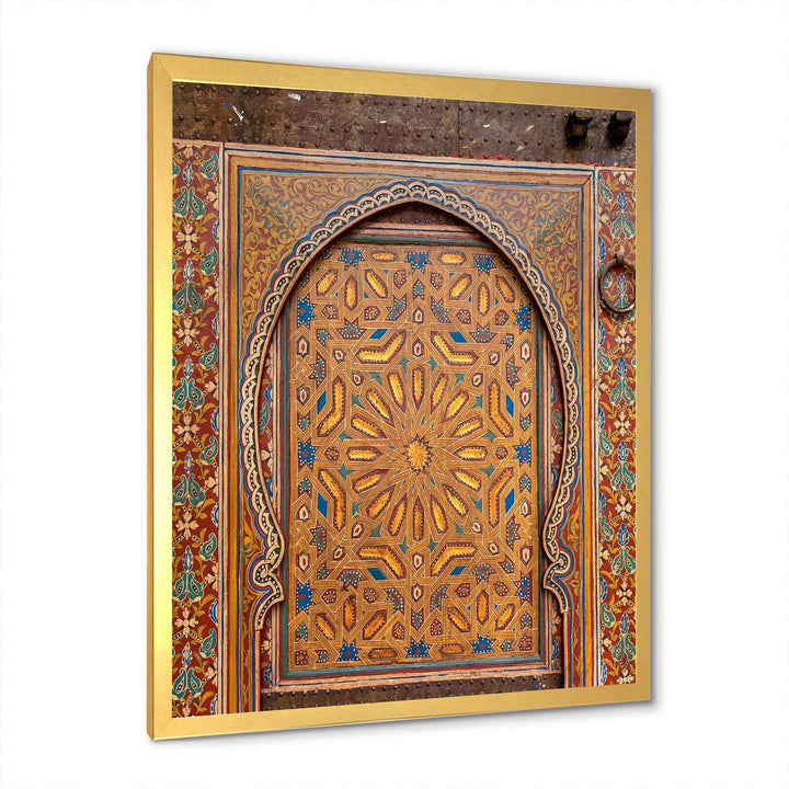 Ancient Door Painting Morroco - Traditional Wall Art Prints