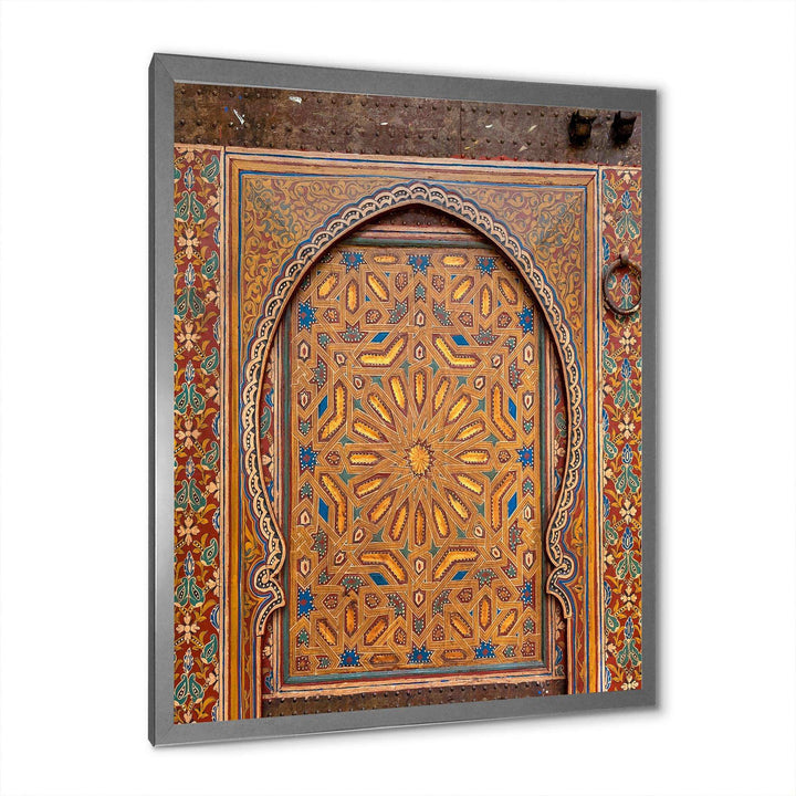 Ancient Door Painting Morroco - Traditional Wall Art Prints