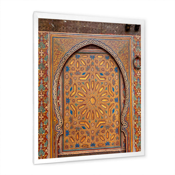Ancient Door Painting Morroco - Traditional Wall Art Prints